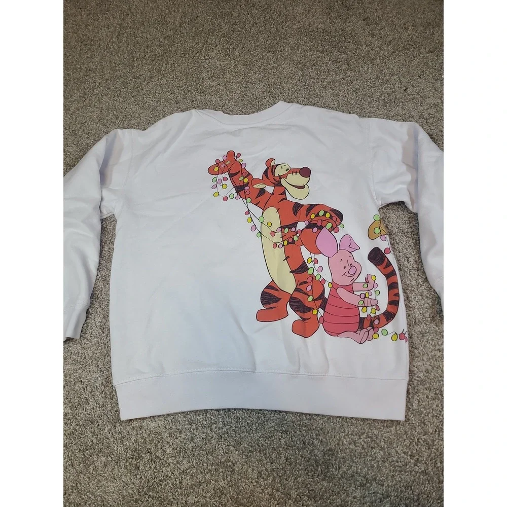 Disney Winnie The Pooh Holiday Sweatshirt XS oversized
